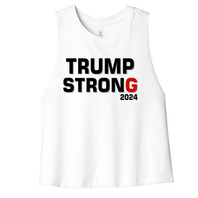 Trump Strong 2024 Women's Racerback Cropped Tank