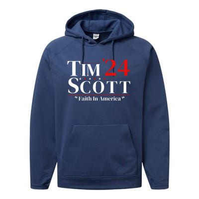 Tim Scott 2024 For President Performance Fleece Hoodie