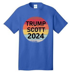 Trump Scott 2024 President Vote Usa Election Maga Gift Tall T-Shirt