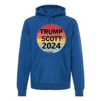 Trump Scott 2024 President Vote Usa Election Maga Gift Premium Hoodie