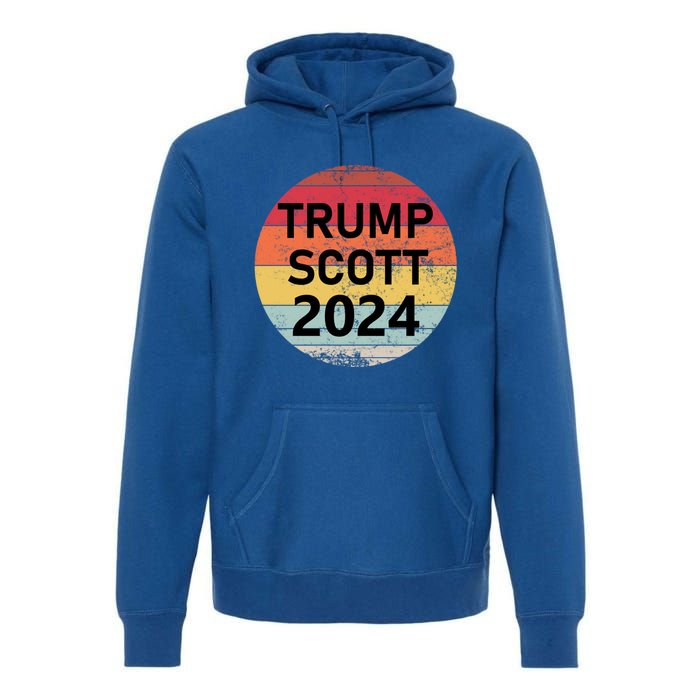 Trump Scott 2024 President Vote Usa Election Maga Gift Premium Hoodie