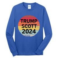 Trump Scott 2024 President Vote Usa Election Maga Gift Tall Long Sleeve T-Shirt