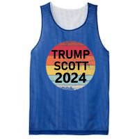 Trump Scott 2024 President Vote Usa Election Maga Gift Mesh Reversible Basketball Jersey Tank