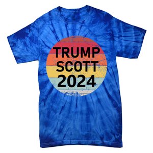 Trump Scott 2024 President Vote Usa Election Maga Gift Tie-Dye T-Shirt