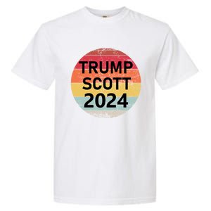 Trump Scott 2024 President Vote Usa Election Maga Gift Garment-Dyed Heavyweight T-Shirt