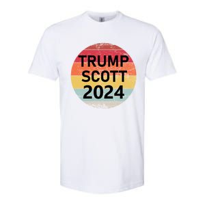 Trump Scott 2024 President Vote Usa Election Maga Gift Softstyle CVC T-Shirt