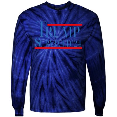 Trump Survived 24 Tie-Dye Long Sleeve Shirt