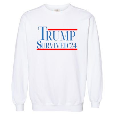 Trump Survived 24 Garment-Dyed Sweatshirt