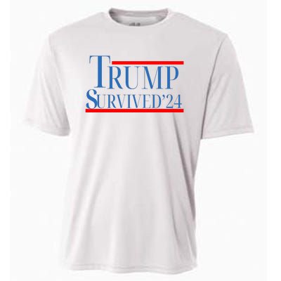 Trump Survived 24 Cooling Performance Crew T-Shirt