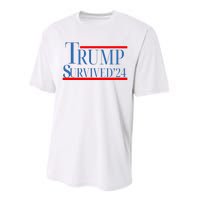 Trump Survived 24 Performance Sprint T-Shirt