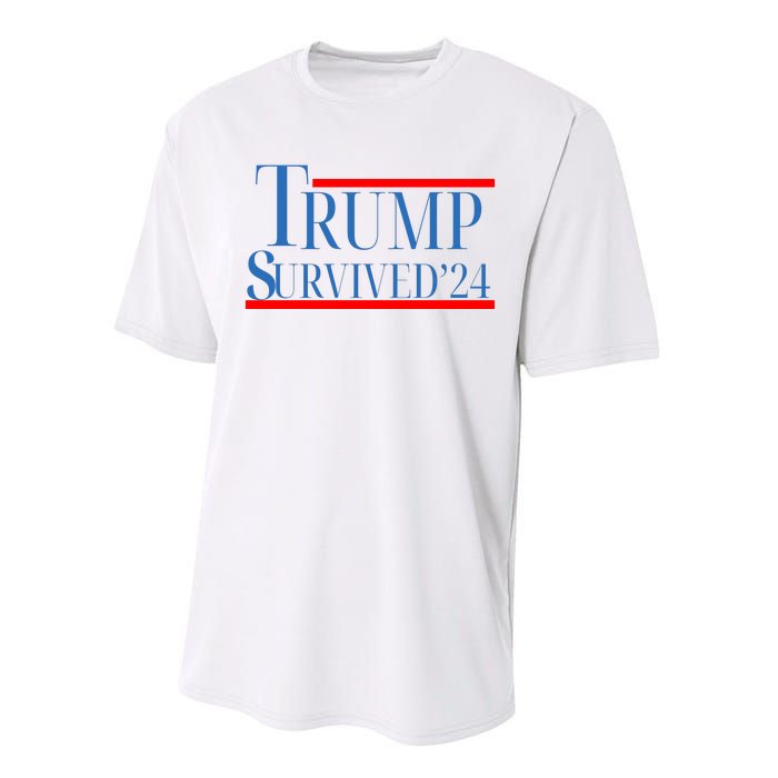 Trump Survived 24 Performance Sprint T-Shirt