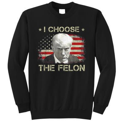 Trump Shirts 2024 I Choose The Felon Convicted Felon Sweatshirt