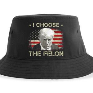 Trump Shirts 2024 I Choose The Felon Convicted Felon Sustainable Bucket Hat