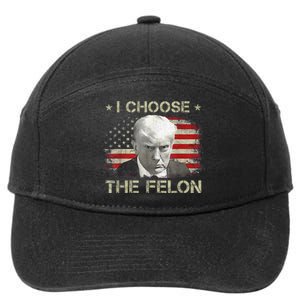 Trump Shirts 2024 I Choose The Felon Convicted Felon 7-Panel Snapback Hat