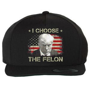 Trump Shirts 2024 I Choose The Felon Convicted Felon Wool Snapback Cap