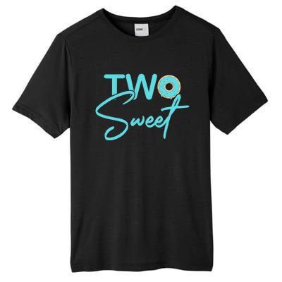 TWO SWEET 2 YEAR OLD 2nd Birthday Gift Donut Tall Fusion ChromaSoft Performance T-Shirt