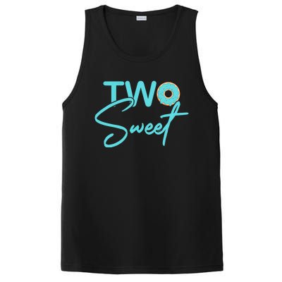 TWO SWEET 2 YEAR OLD 2nd Birthday Gift Donut PosiCharge Competitor Tank