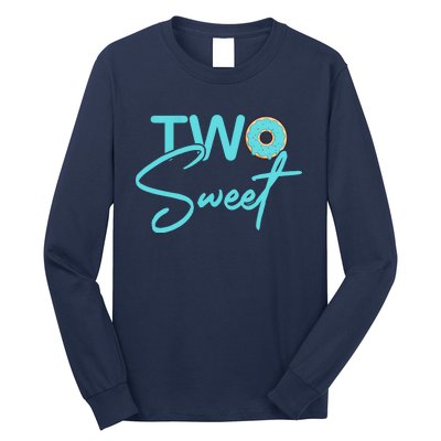 TWO SWEET 2 YEAR OLD 2nd Birthday Gift Donut Long Sleeve Shirt