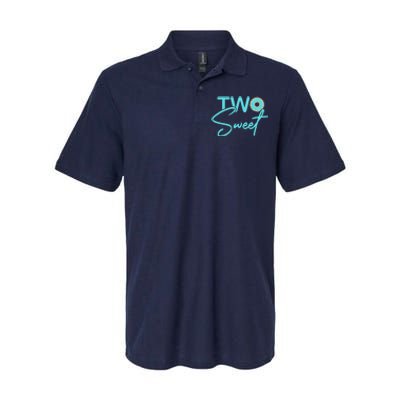 TWO SWEET 2 YEAR OLD 2nd Birthday Gift Donut Softstyle Adult Sport Polo