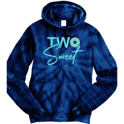 TWO SWEET 2 YEAR OLD 2nd Birthday Gift Donut Tie Dye Hoodie