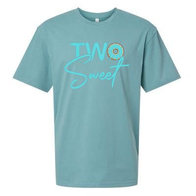 TWO SWEET 2 YEAR OLD 2nd Birthday Gift Donut Sueded Cloud Jersey T-Shirt