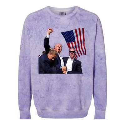 Trump Shooting 2024 Colorblast Crewneck Sweatshirt