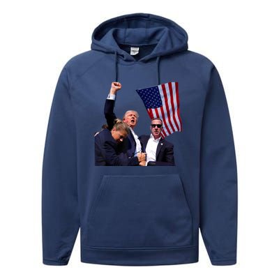 Trump Shooting 2024 Performance Fleece Hoodie