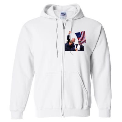 Trump Shooting 2024 Full Zip Hoodie