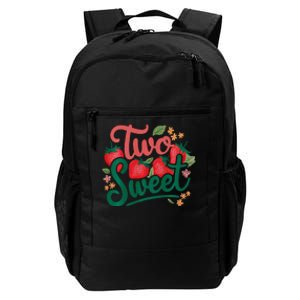 Two Sweet 2nd Birthday Strawberry Theme 2 Year Old Daily Commute Backpack