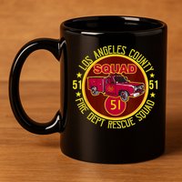 Truck Side 51 Emergency Squad Logo Essential 11oz C Handle Ceramic Mug
