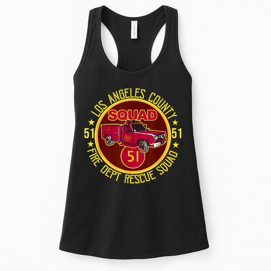Truck Side 51 Emergency Squad Logo Essential Womens Tank Top