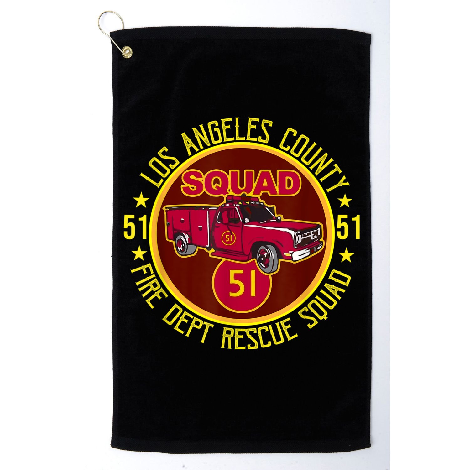 Truck Side 51 Emergency Squad Logo Essential Golf Towel