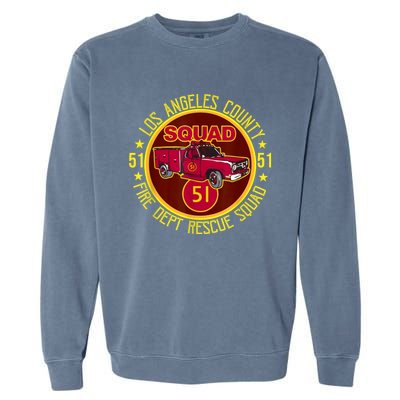 Truck Side 51 Emergency Squad Logo Essential Garment-Dyed Sweatshirt