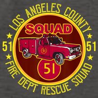 Truck Side 51 Emergency Squad Logo Essential Vector Backpack