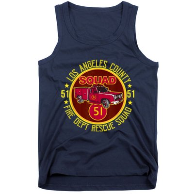 Truck Side 51 Emergency Squad Logo Essential Tank Top