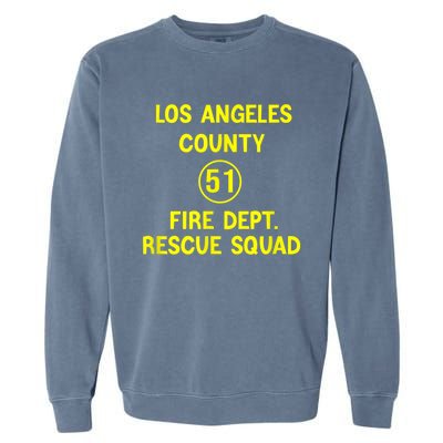 Truck Side 51 Emergency Squad Logo Essential Garment-Dyed Sweatshirt