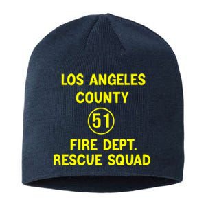 Truck Side 51 Emergency Squad Logo Essential Sustainable Beanie