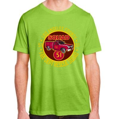 Truck Side 51 Emergency Squad Logo Essential Adult ChromaSoft Performance T-Shirt