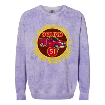 Truck Side 51 Emergency Squad Logo Essential Colorblast Crewneck Sweatshirt