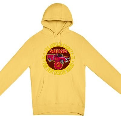 Truck Side 51 Emergency Squad Logo Essential Premium Pullover Hoodie