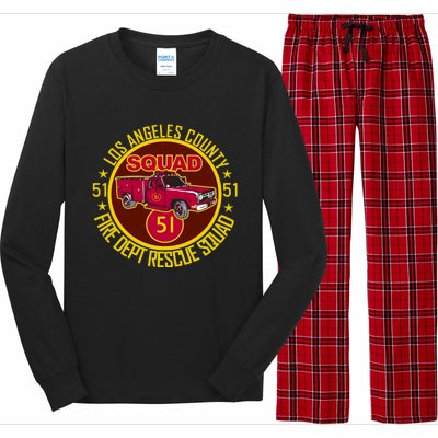 Truck Side 51 Emergency Squad Logo Essential Long Sleeve Pajama Set