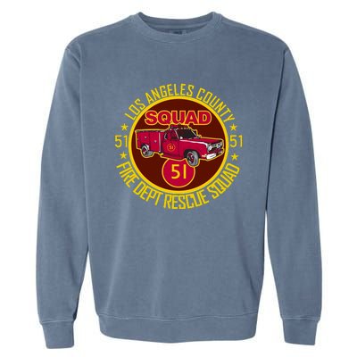 Truck Side 51 Emergency Squad Logo Essential Garment-Dyed Sweatshirt