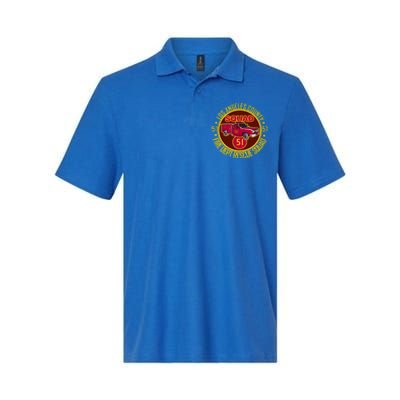 Truck Side 51 Emergency Squad Logo Essential Softstyle Adult Sport Polo