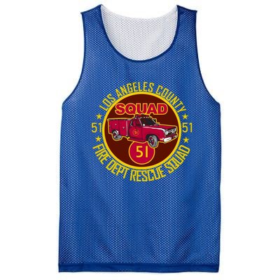 Truck Side 51 Emergency Squad Logo Essential Mesh Reversible Basketball Jersey Tank