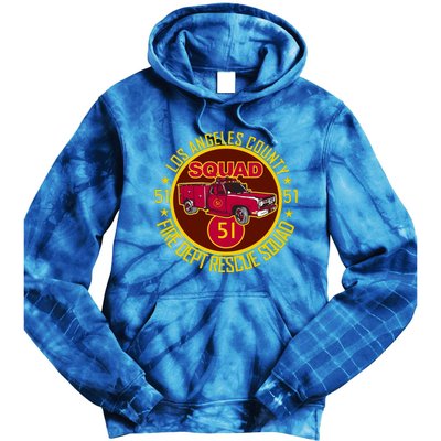 Truck Side 51 Emergency Squad Logo Essential Tie Dye Hoodie