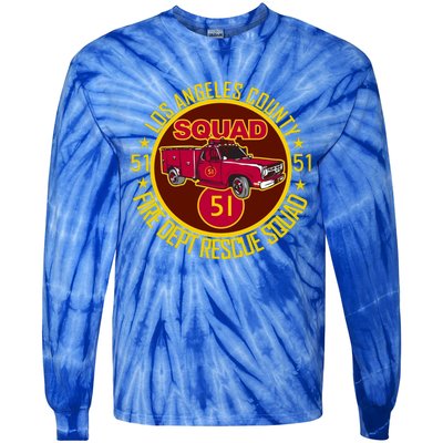 Truck Side 51 Emergency Squad Logo Essential Tie-Dye Long Sleeve Shirt