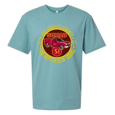 Truck Side 51 Emergency Squad Logo Essential Sueded Cloud Jersey T-Shirt