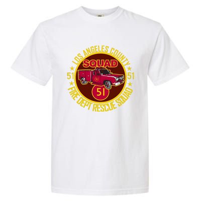 Truck Side 51 Emergency Squad Logo Essential Garment-Dyed Heavyweight T-Shirt