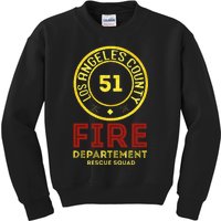 Truck Side 51 Emergency Squad Kids Sweatshirt