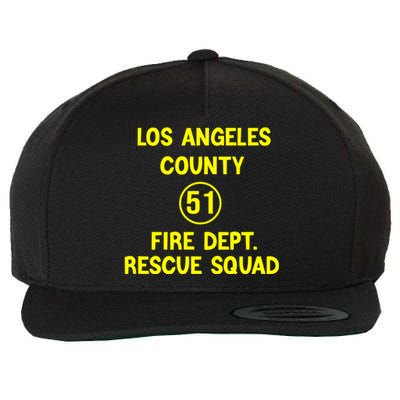 Truck Side 51 Emergency Squad Logo Essential Wool Snapback Cap